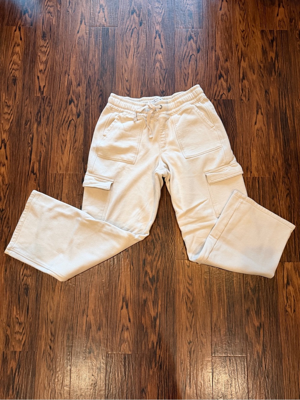 Calvin Klein Jeans Cream Cargo Sweatpants